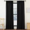 imageNICETOWN Room Darkening Patio Curtains for Sliding Door Hook BeltRod PocketBack Tab Thermal Window Treatment Room Divider Curtains for BedroomLiving Room Angora W100 x L84 1 PanelBlack