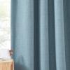 imageNICETOWN Room Darkening Patio Curtains for Sliding Door Hook BeltRod PocketBack Tab Thermal Window Treatment Room Divider Curtains for BedroomLiving Room Angora W100 x L84 1 PanelMist Blue