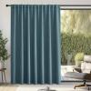 imageNICETOWN Room Darkening Patio Curtains for Sliding Door Hook BeltRod PocketBack Tab Thermal Window Treatment Room Divider Curtains for BedroomLiving Room Angora W100 x L84 1 PanelGreyish Blue