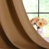 imageNICETOWN Sleek Blackout Curtains 54 inches Length for Small Windows Noise Reducing and Block Draft Panels for Door Doorway Laundry Office Luxury Decor Theme 2 Panels Gold Brown W42 x L54 Inch