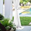 imageNICETOWN Strong Magnetic Curtain Tiebacks  Modern Simple Style Curtain Ties Backs Holdbacks Holders for IndoorOutdoor Curtains White 185 X 4 Inches Set of 4White