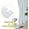 imageNICETOWN Strong Magnetic Curtain Tiebacks  Modern Simple Style Curtain Ties Backs Holdbacks Holders for IndoorOutdoor Curtains White 185 X 4 Inches Set of 4Greyish White
