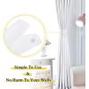 imageNICETOWN Strong Magnetic Curtain Tiebacks  Modern Simple Style Curtain Ties Backs Holdbacks Holders for IndoorOutdoor Curtains White 185 X 4 Inches Set of 4White
