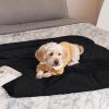imageNICETOWN Waterproof Dog Blanket Bed Cover Sherpla Fleece Cozy Plush Bed Large Dog Blanket for Couch Sofa Floor Protecting Pet Day for Present 50quot W x 60quot L Light GreyBlack