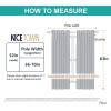 imageNICETOWN White Sheer Linen Curtains for Windows 84 inch Length Grommet Top Semi Sheer Vertical Drapes Privacy with Light Filter for BedroomLiving RoomSliding Door 52 inch Wide 2 PCsSilver Grey
