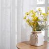 imageNICETOWN White Sheer Linen Curtains for Windows 84 inch Length Grommet Top Semi Sheer Vertical Drapes Privacy with Light Filter for BedroomLiving RoomSliding Door 52 inch Wide 2 PCsWhite