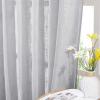 imageNICETOWN White Sheer Linen Curtains for Windows 84 inch Length Grommet Top Semi Sheer Vertical Drapes Privacy with Light Filter for BedroomLiving RoomSliding Door 52 inch Wide 2 PCsSilver Grey