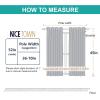 imageNICETOWN White Sheer Linen Curtains for Windows 84 inch Length Grommet Top Semi Sheer Vertical Drapes Privacy with Light Filter for BedroomLiving RoomSliding Door 52 inch Wide 2 PCsBeige