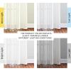 imageNICETOWN White Sheer Linen Curtains for Windows 84 inch Length Grommet Top Semi Sheer Vertical Drapes Privacy with Light Filter for BedroomLiving RoomSliding Door 52 inch Wide 2 PCsWhite
