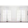 imageNICETOWN 4 Pieces Sheer White Curtains 84  Window Treatment Rod Pocket Tulle Voile DrapePanel Sets for Patio Door 4 Panels W60 x L84Beige