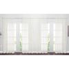 imageNICETOWN 4 Pieces Sheer White Curtains 84  Window Treatment Rod Pocket Tulle Voile DrapePanel Sets for Patio Door 4 Panels W60 x L84Beige