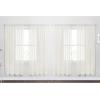 imageNICETOWN 4 Pieces Sheer White Curtains 84  Window Treatment Rod Pocket Tulle Voile DrapePanel Sets for Patio Door 4 Panels W60 x L84Beige