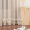 imageNICETOWN 4 Pieces Sheer White Curtains 84  Window Treatment Rod Pocket Tulle Voile DrapePanel Sets for Patio Door 4 Panels W60 x L84Taupe