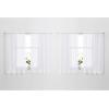 imageNICETOWN 4 Pieces Sheer White Curtains 84  Window Treatment Rod Pocket Tulle Voile DrapePanel Sets for Patio Door 4 Panels W60 x L84White