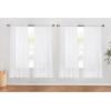 imageNICETOWN 4 Pieces Sheer White Curtains 84  Window Treatment Rod Pocket Tulle Voile DrapePanel Sets for Patio Door 4 Panels W60 x L84White