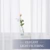 imageNICETOWN 4 Pieces Sheer White Curtains 84  Window Treatment Rod Pocket Tulle Voile DrapePanel Sets for Patio Door 4 Panels W60 x L84White
