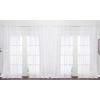 imageNICETOWN 4 Pieces Sheer White Curtains 84  Window Treatment Rod Pocket Tulle Voile DrapePanel Sets for Patio Door 4 Panels W60 x L84White