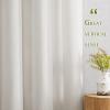 imageNICETOWN Linen Curtains for Windows 84 inch Length Rod Pocket ampamp Back Tab Semi Sheer Linen Curtains ampamp Drapes Privacy with Light Through for BedroomLiving Room Natural W52 x L84 2 PiecesNatural