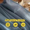 imageNICETOWN Linen Curtains for Windows 84 inch Length Rod Pocket ampamp Back Tab Semi Sheer Linen Curtains ampamp Drapes Privacy with Light Through for BedroomLiving Room Natural W52 x L84 2 PiecesStone Blue