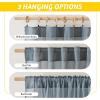 imageNICETOWN Linen Curtains for Windows 84 inch Length Rod Pocket ampamp Back Tab Semi Sheer Linen Curtains ampamp Drapes Privacy with Light Through for BedroomLiving Room Natural W52 x L84 2 PiecesSmoke Blue