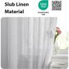 imageNICETOWN Linen Textured Door Curtain  White Sidelight Panel Curtain Semi Sheer French Front Door Curtain with Tieback for Kitchen 30 inches W x 40 inches L Single PanelLight Grey