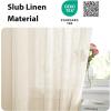 imageNICETOWN Linen Textured Door Curtain  White Sidelight Panel Curtain Semi Sheer French Front Door Curtain with Tieback for Kitchen 30 inches W x 40 inches L Single PanelLight Grey