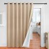 imageNICETOWN Lower PM25 Particles Full Shading Curtains Super HeavyDuty Noise Absorb Lined Blackout Curtains for Bedroom Privacy Window Treatment White Pack of 2 52 inches W x 95 inches LDust Filter  Grommet  Biscotti Beige