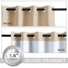 imageNICETOWN Lower PM25 Particles Full Shading Curtains Super HeavyDuty Noise Absorb Lined Blackout Curtains for Bedroom Privacy Window Treatment White Pack of 2 52 inches W x 95 inches LDust Filter  Grommet  Biscotti Beige