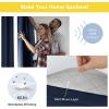 imageNICETOWN Lower PM25 Particles Full Shading Curtains Super HeavyDuty Noise Absorb Lined Blackout Curtains for Bedroom Privacy Window Treatment White Pack of 2 52 inches W x 95 inches LDust Filter  Grommet  Navy Blue