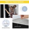 imageNICETOWN Lower PM25 Particles Full Shading Curtains Super HeavyDuty Noise Absorb Lined Blackout Curtains for Bedroom Privacy Window Treatment White Pack of 2 52 inches W x 95 inches LDust Filter  Grommet  Black