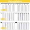 imageNICETOWN Lower PM25 Particles Full Shading Curtains Super HeavyDuty Noise Absorb Lined Blackout Curtains for Bedroom Privacy Window Treatment White Pack of 2 52 inches W x 95 inches LDust Filter  Back Tab  Pure White