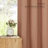 imageNICETOWN Natural Linen Curtains ampamp Drapes for Windows 84 inch Long Rod Pocket ampamp Back Tab Thick Flax Semi Sheer Privacy Assured with Light Filtering for BedroomLiving Room W55 x L84 2 PiecesTerracotta