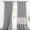 imageNICETOWN Sound Barrier 100 Blackout Divider Curtains 84quot Noise Heat and Cold Blocking Drapes with Felt Fabric Lining for Noise ReducingNurseryDaytime SleepBedroom White 2 PCs 52quot WideSilver Grey