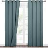 imageNICETOWN Sound Barrier 100 Blackout Divider Curtains 84quot Noise Heat and Cold Blocking Drapes with Felt Fabric Lining for Noise ReducingNurseryDaytime SleepBedroom White 2 PCs 52quot WideGreyish Blue