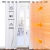 imageNICETOWN Sound Barrier 100 Blackout Divider Curtains 84quot Noise Heat and Cold Blocking Drapes with Felt Fabric Lining for Noise ReducingNurseryDaytime SleepBedroom White 2 PCs 52quot WidePure White