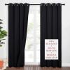 imageNICETOWN Sound Barrier 100 Blackout Divider Curtains 84quot Noise Heat and Cold Blocking Drapes with Felt Fabric Lining for Noise ReducingNurseryDaytime SleepBedroom White 2 PCs 52quot WideBlack