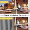 imageNICETOWN Sound Barrier 100 Blackout Divider Curtains 84quot Noise Heat and Cold Blocking Drapes with Felt Fabric Lining for Noise ReducingNurseryDaytime SleepBedroom White 2 PCs 52quot WideSilver Grey