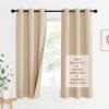 imageNICETOWN Sound Barrier 100 Blackout Divider Curtains 84quot Noise Heat and Cold Blocking Drapes with Felt Fabric Lining for Noise ReducingNurseryDaytime SleepBedroom White 2 PCs 52quot WideBiscotti Beige