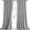 imageNICETOWN Sound Barrier 100 Blackout Divider Curtains 84quot Noise Heat and Cold Blocking Drapes with Felt Fabric Lining for Noise ReducingNurseryDaytime SleepBedroom White 2 PCs 52quot WideSilver Grey