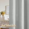 imageNICETOWN White Linen Sheer Curtains and Drapes 84 inches Long Rod Pocket ampamp Back Tab semitransparent with Light Through Vertical Window Treatments for Sliding Glass Door ampamp Living Room 52quotW Set of 2Linen Light Gray