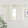 imageNICETOWN White Linen Sheer Curtains and Drapes 84 inches Long Rod Pocket ampamp Back Tab semitransparent with Light Through Vertical Window Treatments for Sliding Glass Door ampamp Living Room 52quotW Set of 2Linen