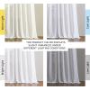 imageNICETOWN White Linen Sheer Curtains and Drapes 84 inches Long Rod Pocket ampamp Back Tab semitransparent with Light Through Vertical Window Treatments for Sliding Glass Door ampamp Living Room 52quotW Set of 2White