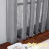 imageNICETOWN White Linen Sheer Curtains and Drapes 84 inches Long Rod Pocket ampamp Back Tab semitransparent with Light Through Vertical Window Treatments for Sliding Glass Door ampamp Living Room 52quotW Set of 2Grey