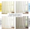 imageNICETOWN White Linen Sheer Curtains and Drapes 84 inches Long Rod Pocket ampamp Back Tab semitransparent with Light Through Vertical Window Treatments for Sliding Glass Door ampamp Living Room 52quotW Set of 2Natural