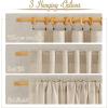 imageNICETOWN White Linen Sheer Curtains and Drapes 84 inches Long Rod Pocket ampamp Back Tab semitransparent with Light Through Vertical Window Treatments for Sliding Glass Door ampamp Living Room 52quotW Set of 2Linen Cream