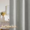 imageNICETOWN White Linen Sheer Curtains and Drapes 84 inches Long Rod Pocket ampamp Back Tab semitransparent with Light Through Vertical Window Treatments for Sliding Glass Door ampamp Living Room 52quotW Set of 2Linen Gray