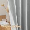 imageNICETOWN White Linen Sheer Curtains and Drapes 84 inches Long Rod Pocket ampamp Back Tab semitransparent with Light Through Vertical Window Treatments for Sliding Glass Door ampamp Living Room 52quotW Set of 2Linen Light Gray
