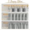imageNICETOWN White Linen Sheer Curtains and Drapes 84 inches Long Rod Pocket ampamp Back Tab semitransparent with Light Through Vertical Window Treatments for Sliding Glass Door ampamp Living Room 52quotW Set of 2Linen Light Gray