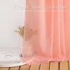 imageNICETOWN White Sheer Window Scarf 216 inch Extra Long Soft Voile Textured Bed Canopy Scarf Curtains for Event DesignsHome Decor 60 inches Wide Set of 2Coral