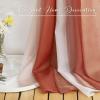imageNICETOWN White Sheer Window Scarf 216 inch Extra Long Soft Voile Textured Bed Canopy Scarf Curtains for Event DesignsHome Decor 60 inches Wide Set of 2Ombre Terracotta